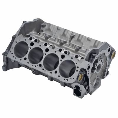 SBC 383 BARE ENGINE BLOCK 4.030 BORE 1 PC REAR MAIN SEAL 4 BOLT MAINS ...