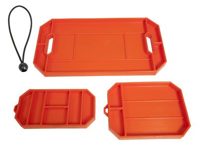 Red Magnetic Flexible Silicon Tool Tray