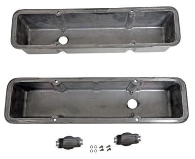 Summit Racing Die Cast Aluminum Valve Covers G3302 Chevy SBC 283 305 