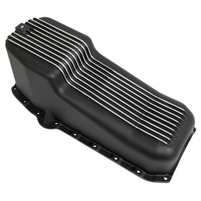 YUCHENSHLP Finned Polished Aluinu Oil Pan Fits 1957-1979 Sall Block