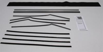 1962 - 1965 Chevrolet Nova 2dr Hardtop Back Glass Gasket Chevy Steele