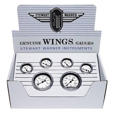 Stewart Warner 82224 Gauge Kit Wings Speedometer  