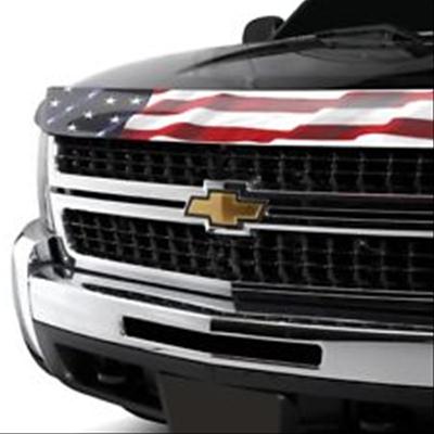 Stampede Vigilante Premium Hood Protectors 318-41 Bug Guard, Protector, 3M Automotive-grade Adhesive, Acrylic, Ford SUVs and Trucks, American Flag, Each
