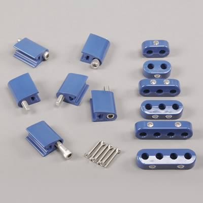 Taylor Cable 42562 V8 Vertical Wire Loom Kit Blue Spark plug wire separator