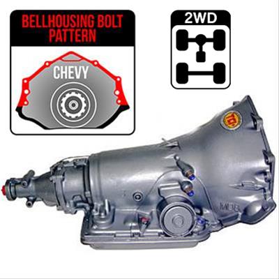 TCI StreetFighter Transmissions 371000 Automatic Transmission, Remanufactured, Forward Shift Pattern, Automatic, Manual Valve Body, Chevy, 700R4, Each thumbnail 3