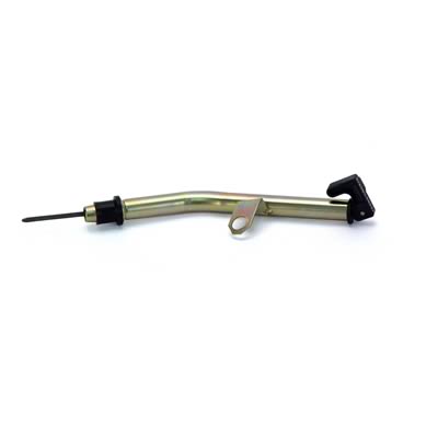 TCI Filler Tubes and Dipsticks 743811 Automatic Transmission Dipstick with Tube, Locking, Steel/Plastic, Gold Dichromate, Black, Ford, C-4, Each