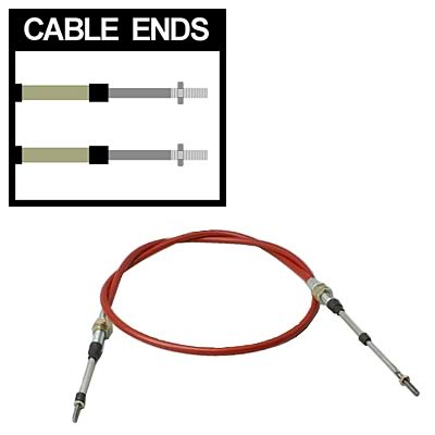 TCI Shifter Cables 840600 Cable, 6 ft. Length, 2 in. Stroke, Morse Style, Threaded/Threaded Ends, Each