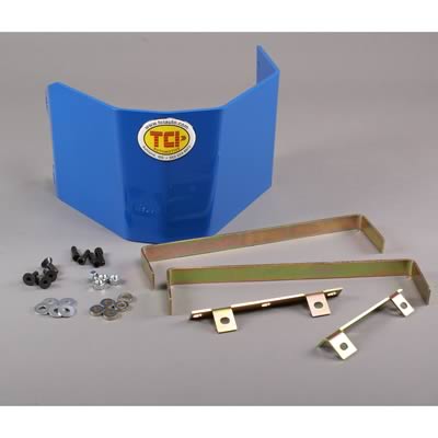 TCI Transmission Shields 975005 Automatic Shield, Case, Aluminum, Blue Powdercoated, Chevy, TH350, Kit