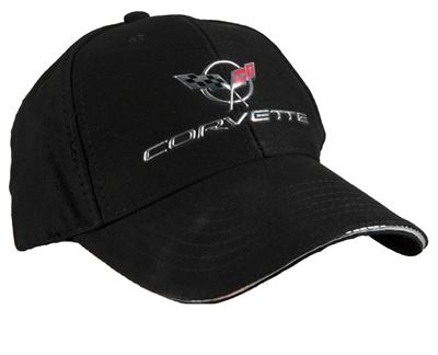 JG Infinite Sports Car 'Vette Z06 C7 Snapback Trucker Hat - Black Custom Cap For Car Enthusiasts