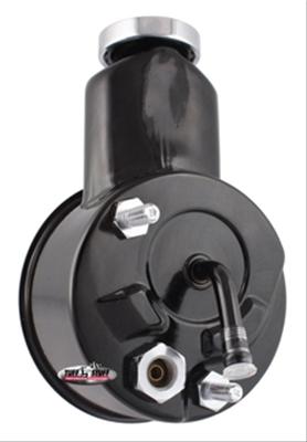 Tuff Stuff Performance Direct Replacement Power Steering Pumps 6196B Pumps, Replacement, Saginaw P Series, Natural, Black Powdercoated Reservoir, Standard-volume, AMC, Chevy, Jeep, Each