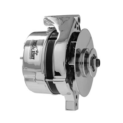 Tuff Stuff Performance High-Amp Output Alternators 7078ND Alternator, Chrome, 100 Amps, V-Belt, Ford, Mercury, Hybrid Case, Each thumbnail 2