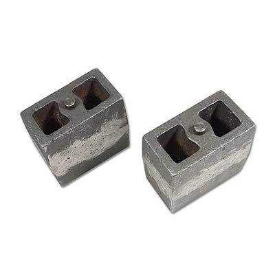 Tuff Country 5.5in Cast Iron Lift Blocks (3in Wide/ Tapered) Pair