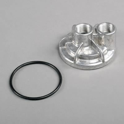 Trans-Dapt Performance Spin-On Oil Filter Bypass Adapters 1058 Adapter, Bypass, Spin-On, Aluminum, Natural, 20mm x 1.5mm Thread, 1/2 in. NPT Inlet/Outlet, Each thumbnail 2