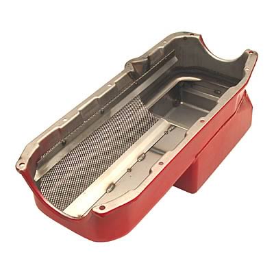 Trans-Dapt Performance Products Oil Pans 1088 Pan; Hamburgers Econo-Series; Pan; Small Block Chevy; Wet Sump; Drag Race And Marine; 7 qt. Capacity;