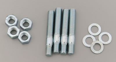 Trans-Dapt Performance Carburetor Stud Kits 2047 Studs, Steel, Zinc Plated, 5/16-18/24 in. x 2.000 in. Long, Kit thumbnail 2