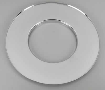Trans-Dapt Performance Air Filter Bases 2429 Cleaner Base Plate, Steel, Chrome, 14 in. Diameter, Dominator 7 5/16 in. Inlet, Raised 3/4 in., Each thumbnail 3