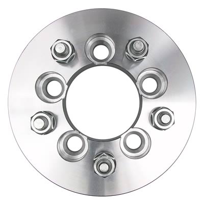 Trans-Dapt Performance Billet Wheel Adapters 3604 Adapters, 1.250 in. Thickness, Aluminum, Clear Anodized, 5 x 100mm Hub to 5 x 4.50 in. Wheel, Pair thumbnail 3
