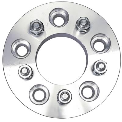 Trans-Dapt Performance Billet Wheel Adapters 3613 Adapters, 1.250 in. Thickness, Aluminum, Clear Anodized, 5 x 5.00 in. Hub to 5 x 4.50 in. Wheel, Pair thumbnail 3
