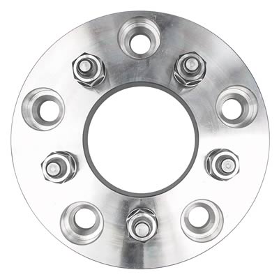 Trans-Dapt Performance Billet Wheel Adapters 3616 Adapters, 1.250 in. Thickness, Aluminum, Clear Anodized, 5 x 5.50 in. Hub to 5 x 4.50 in. Wheel, Pair thumbnail 3