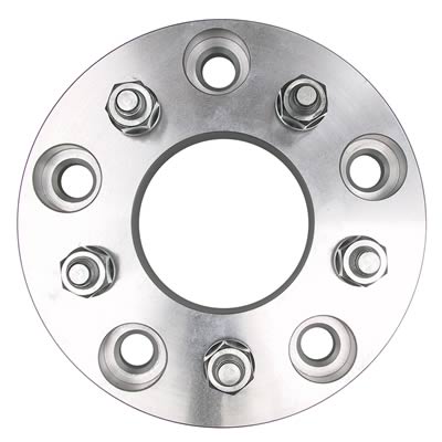 Trans-Dapt Performance Billet Wheel Adapters 3617 Adapters, 1.250 in. Thickness, Aluminum, Clear Anodized, 5 x 5.50 in. Hub to 5 x 4.75 in. Wheel, Pair thumbnail 3