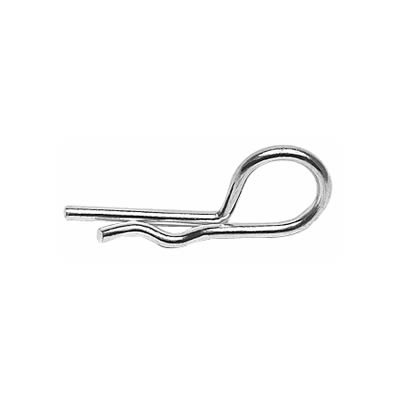 Trans-Dapt Performance Replacement Safety Pins 4052 Hood Pins, Replacement, Chrome, Hair Pin Style, Pair thumbnail 2
