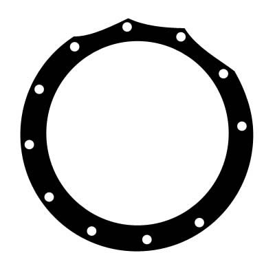Trans-Dapt Performance Differential Cover Gaskets 4887 Gasket, Cellulose/Nitrile, Jeep, Spicer 20, Each thumbnail 2