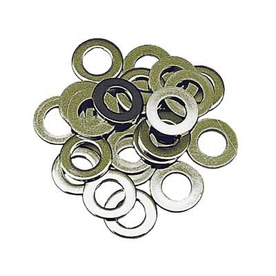 Trans-Dapt Performance AN Series Washers 4912 Washer, Flat Series, Steel, Zinc, .250 in. I.D., Set of 25