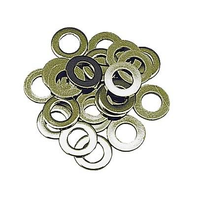 Trans-Dapt Performance AN Series Washers 4913 Washer, Flat Series, Steel, Zinc, .313 in. I.D., Set of 25