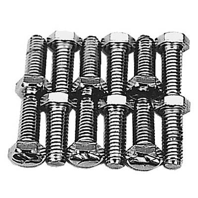Trans-Dapt Performance Intake Manifold Bolts 4925 Bolts, Manifold, Steel, Gold Iridite, Hex Head, AMC 290-401, Chevy Big Block, Set of 16 thumbnail 2