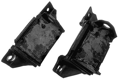 Trans-Dapt Performance Motor Mounts 4982 Mounts, Pads, Block Mount, Bolt-In, Rubber/Steel, Black, Ford, Small Block, Pair