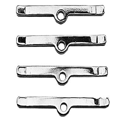 Trans-Dapt Performance Chrome Valve Cover Spreader Bars 4992 Hold Down Tab; Bar; 3 in. Wide; Universal; Plated Steel; 4 pc.