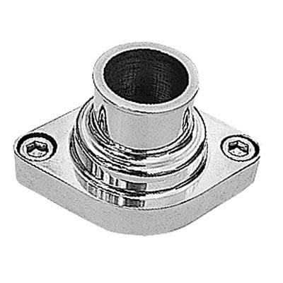 Trans-Dapt Performance Aluminum Water Necks 6002 Neck, Aluminum, Polished, Straight Up, Chevy, Big/Small Block, Each