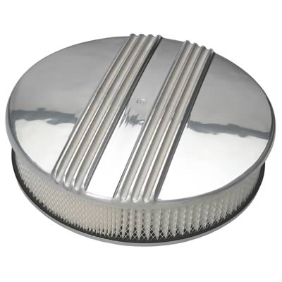 Holley Air Cleaner Assembly 120-174; Polished 3.000/"