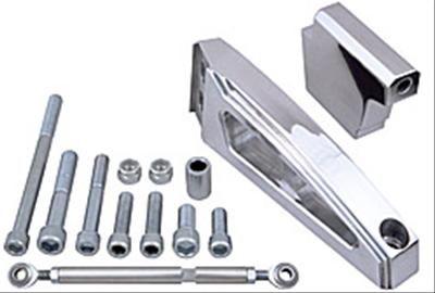 Trans-Dapt Performance Products Air Conditioner Brackets 7881 POLISHED ALUMINUM BB CHEVY INWARD MOUNT SWP A/C BRACKET