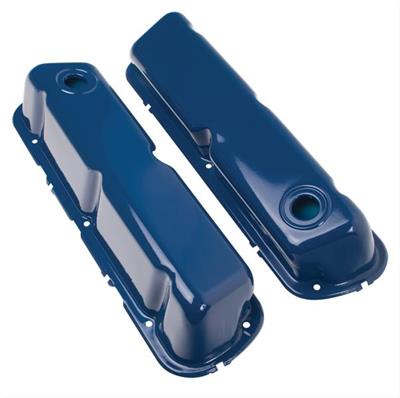 Trans-Dapt Performance OEM Reproduction Colormatch Valve Covers 8344 Covers, Colormatch, Stock Height, Steel, Blue Powdercoated, Ford, Small Block Windsor, Pair