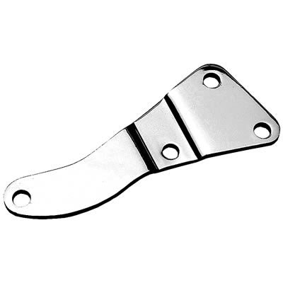 Trans-Dapt Performance Steel Alternator Brackets 8538 Bracket; OEM Style; Long Water Pump; Bottom Bracket; Black Satin Powdercoated; thumbnail 2