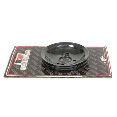 Trans-Dapt Performance Steel Crankshaft Pulleys 8616 Pulley, V-Belt, 2-Groove, Steel, Black, Chevy, Big Block, Short Pump, Each thumbnail 3