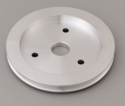 Trans-Dapt Performance Aluminum Crankshaft Pulleys 8876 Pulley, V-Belt, 1-Groove, 6.6 in., Aluminum, Natural, Chevy, Big Block, Short Pump, Each thumbnail 2