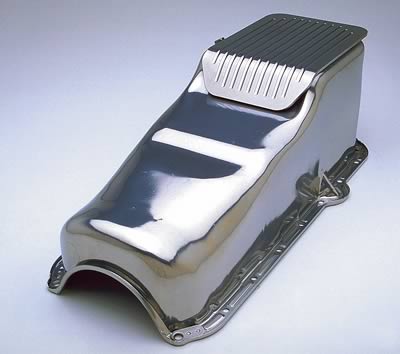 Trans-Dapt Performance Slam-Guard Oil Pans 8913 Pan, Steel, Silver, 4 qt., Chevy, Small Block, Each thumbnail 2