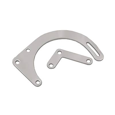 Trans-Dapt Performance Steel Alternator Brackets 8990 Bracket, Steel, Chrome, Front Cover Mount, Short Water Pump, Chevy, Small Block, Kit thumbnail 2