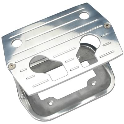 Trans-Dapt Performance Billet Aluminum Battery Trays 9324 Tray, Aluminum, Polished, Accepts Optima 34/78 Battery, Each