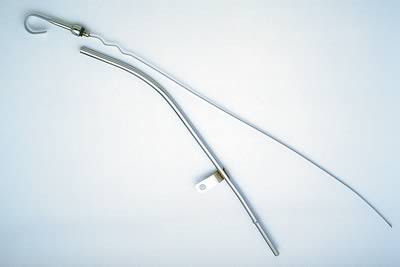 Trans-Dapt Performance Engine Oil Dipstick and Tube Kits 9420 with Tube, Engine, Steel, Chrome, Chevy, Small Block, Each thumbnail 2