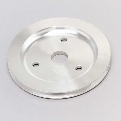 Trans-Dapt Performance Aluminum Crankshaft Pulleys 9480 Pulley, V-Belt, 1-Groove, 6.6 in., Aluminum, Natural, Chevy, Small Block, Short Pump, Each thumbnail 5