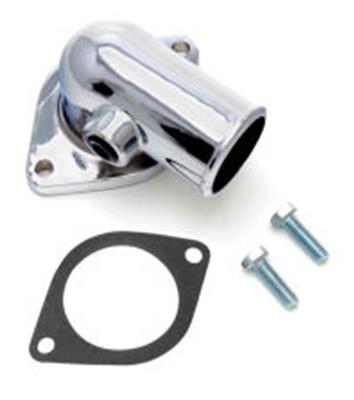 Trans-Dapt Performance Chrome Water Necks 9524 Neck, Zinc Alloy, Plated, Gasket, 90 Degree, Ford, 390-428, Each