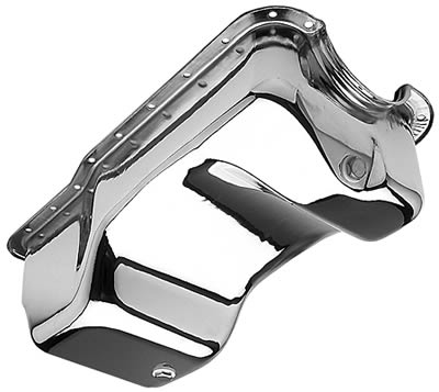 Trans-Dapt Performance OEM Replacement Oil Pans 9754 Pan, Steel, Chrome Plated, 5 qt., Ford, 5.0L, Each thumbnail 2