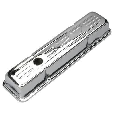 Trans-Dapt Performance Chrome Valve Covers 9853 Covers, Tall, Steel, Chrome, 327 Logo, Chevy, Small Block, Pair thumbnail 4