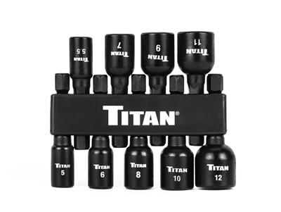 Titan Tools 16297 Titan 9-Piece Metric Magnetic Nut Setters