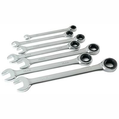 Titan Tools 17351 Titan 7-Piece Metric Ratcheting Combination