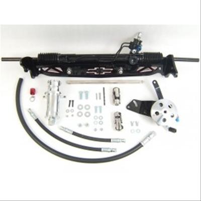 UniSteer Rack and Pinions 8011650-01 Pinion, Hydraulic Power Assist, Aluminum Rack, Black Powdercoated, Chevy, GMC, Kit