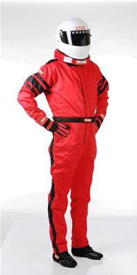 RaceQuip 120 Series Pyrovatex SFI-5 Suits 120016RQP Driving Suit, 1-Piece, Series, Pyrovatex, Multi-Layer, Red with Black Stripe, Men's X-Large, Each thumbnail 5